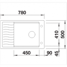 Virtuvinė plautuvė Blanco ELON XL 6 S Silgranit, 527069, švelniai balta, Soft white