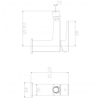 Bidė maišytuvas Omnires Parma PM7420CR 1