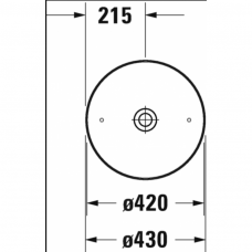 Duravit Cape Cod pastatomas praustuvas 430mm