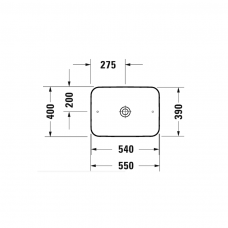 Duravit Cape Cod pastatomas praustuvas 550x400mm