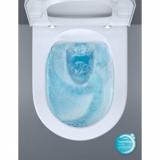 Duravit Soleil by Starck HygieneFlush Rimless pakabinamas klozetas su lėtai nusileidžiančiu dangčiu, baltas 45910920A1