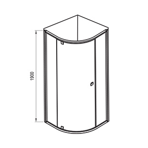 Dušo kabina Ravak Pivot PSKK3-90 satin (37677U00Z1) 3