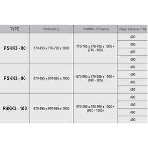 Dušo kabina Ravak Pivot PSKK3-90 satin (37677U00Z1) 5