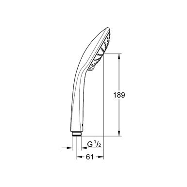 Dušo galvutė Grohe Euphoria Eco 1