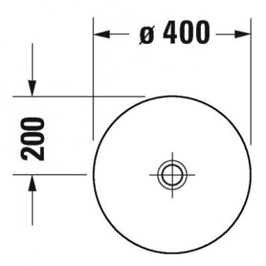 Duravit D-Neo pastatomas ant stalviršio praustuvas 400x200 3