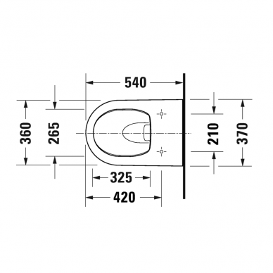 Duravit Soleil by Starck HygieneFlush Rimless pakabinamas klozetas su lėtai nusileidžiančiu dangčiu, baltas 45910920A1 3