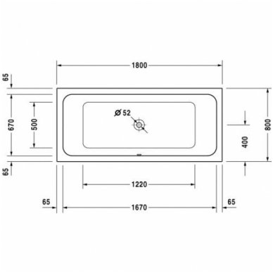 Duravit vonia D-Code 1800x800 1