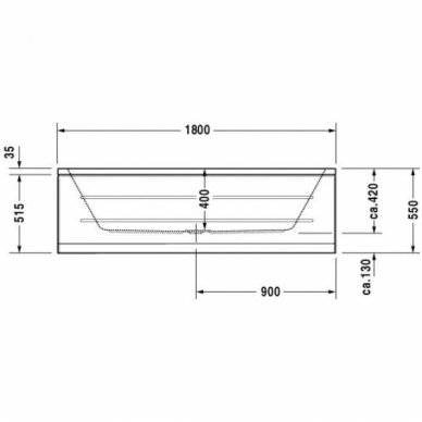 Duravit vonia D-Code 1800x800 3