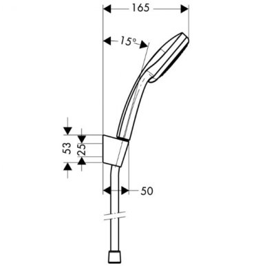 Dušo komplektas Hansgrohe Croma 100 Vario/ Porter S 3