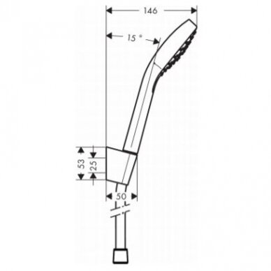 Dušo komplektas Hansgrohe Croma Select S  1