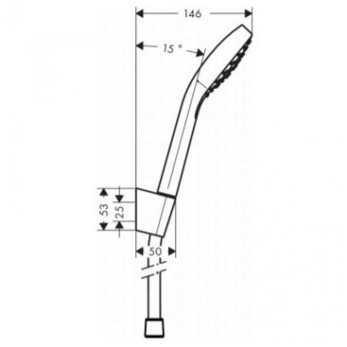 Dušo komplektas Hansgrohe Croma Select S 1