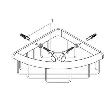 Dušo lentynėlė Hansgrohe Logis Universal 2