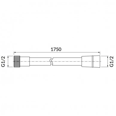 Dušo žarna Omnires 024-XCR 175 cm 1