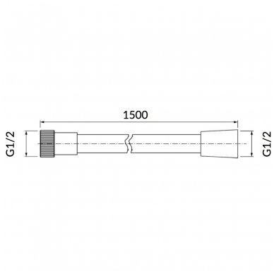 Dušo žarna Omnires 028 ORB 150cm 1