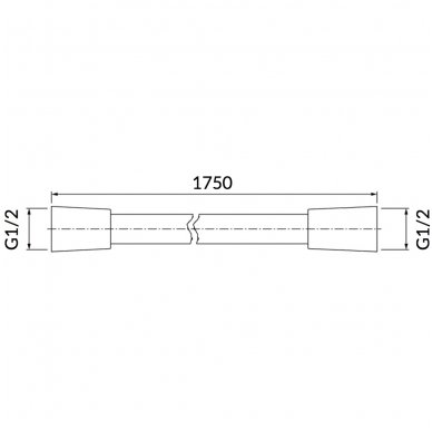 Dušo žarna Omnires Silver-X-175SL 1