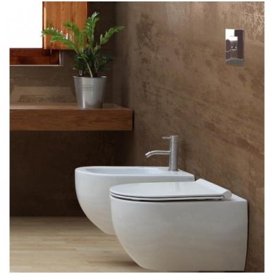 GROHE ir Alice Ceramica Unica RIMLESS su SLIM soft close WC komplektas 4