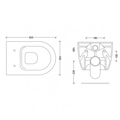 GROHE ir Alice Ceramica Unica RIMLESS su SLIM soft close WC komplektas 9