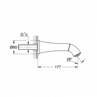 Grohe potinkinis snapas Grandera 13341000 1