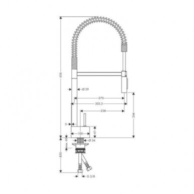 Hansgrohe AXOR starck (10820000) maišytuvas plautuvei chromo sp. 2