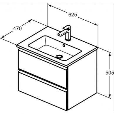 Ideal Standard Connect E komplektas 60 cm 4