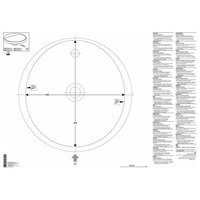 Įleidžiamas apvalus praustuvas su skyle maišytuvui Geberit Variform 48cm 4