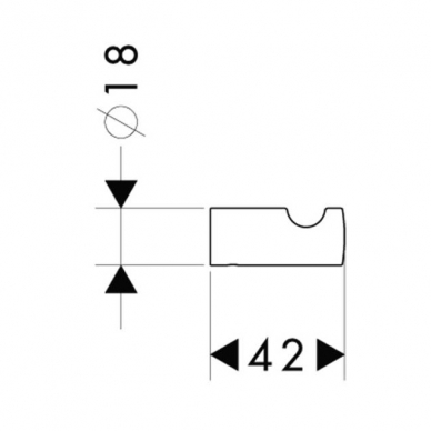 Kabliukas Hansgrohe Logis 2