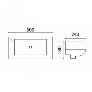 Karag pakabinamas praustuvas 460x260 LT303G 1