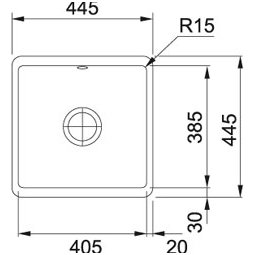 Keraminė plautuvė Franke Fraceram KBK 110-40 1