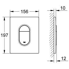 Nuleidimo mygtukas WC Grohe Arena Cosmopolitan 1