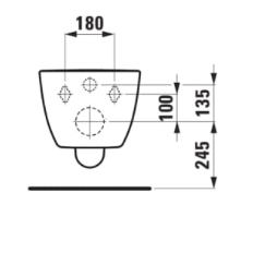 Pakabinamas klozetas Laufen Palomba Rimless 4