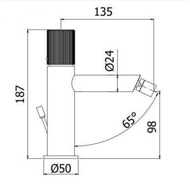 Paffoni JO131  bidė maišytuvas 1