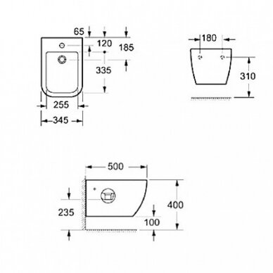 Pakabinama bidė Karag BH10100  2