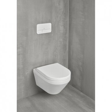 Pakabinamas klozetas Villeroy&Boch Architectura su TwistFlush[e3] ir soft close dangčiu 2