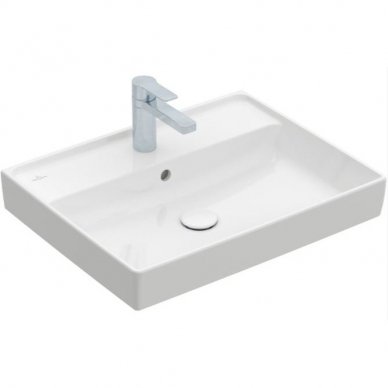 Pastatomas ant stalviršio praustuvas Villeroy&Boch Collaro 60x47cm su nušlifuota apačia