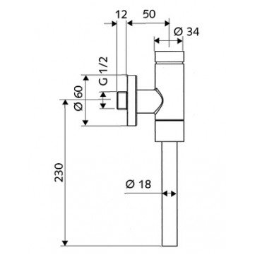 Pisuaro vandens nuleidimo mechanizmas Schellomat Basic 1