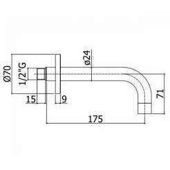 Potinkinė termostatinė vonios sistema Paffoni Light 3