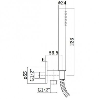 Potinkinė termostatinė dušo sistema Paffoni Light (brushed nickel) 3