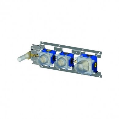 Potinkinė termostatinė dušo sistema su 30 cm skersmens dušo galva Paffoni Modular (Brushed Nickel) 2