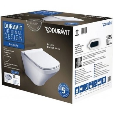 Potinkinio rėmo Grohe ir pakabinamo klozeto Duravit Durastyle komplektas RIMLESS 5