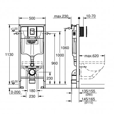 Potinkinis WC rėmas Grohe SOLIDO 3-IN-1 2