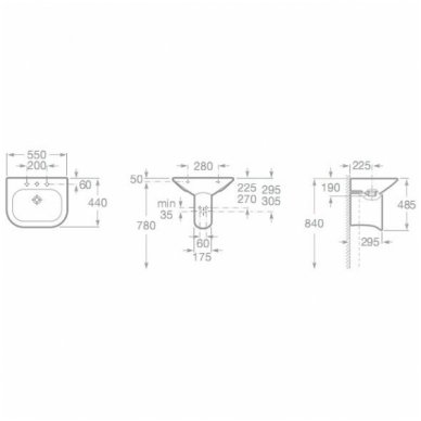 Pakabinamas Roca Nexo, Rimless unitazas 1