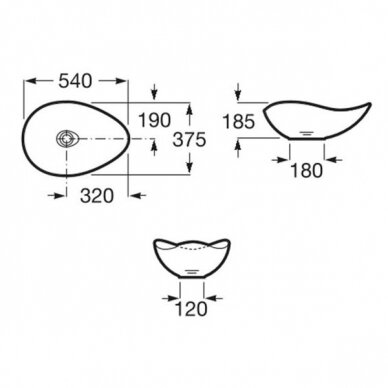 Praustuvas Roca OHTAKE Fineceramic 2