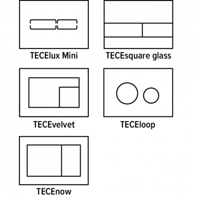 TECE rėmelis II WC higieninėms tabletėms skirtas plokštelėms 1