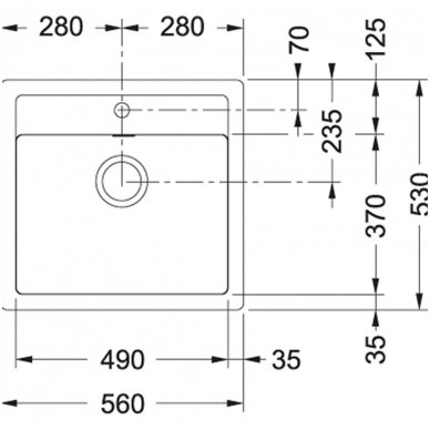 Tectonite plautuvė Franke Sirius SID 610 1