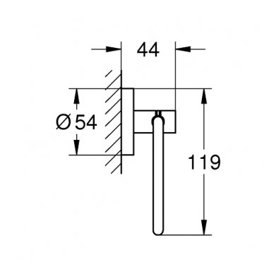 Tualetinio popieriaus laikiklis Grohe Essentials 1