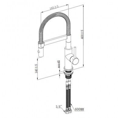 Villeroy&Boch maišytuvas plautuvei Steel Expert Compact 2