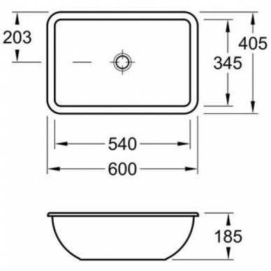 Villeroy&Boch po stalviršiu montuojamas praustuvas 540x345 Loop&Friends 61630001 1