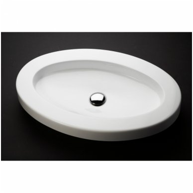 Vispool Oval įleidžiamas praustuvas 700x450 mm 1