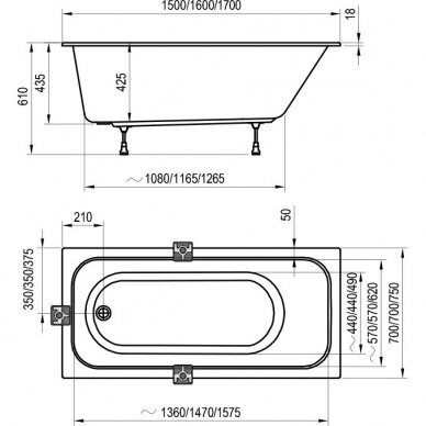 Vonia Ravak Chrome Slim 4