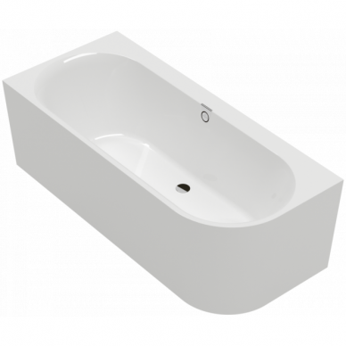 Vonia Villeroy & Boch Oberon 2.1 180 x 80 cm su panele ir sifonu (kairė)